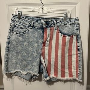 Judy Blue shorts American flag design
